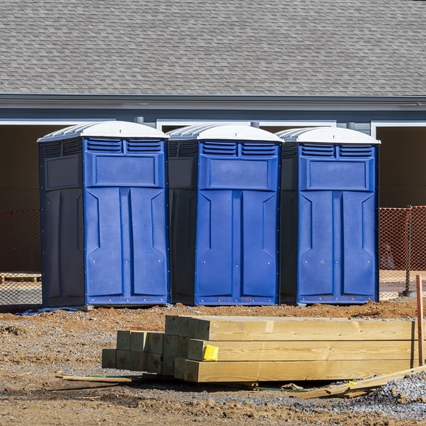 how often are the porta potties cleaned and serviced during a rental period in Shutesbury